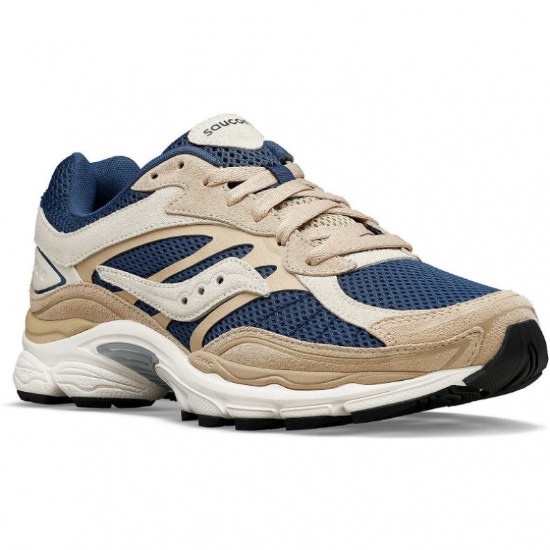 Sneakers Saucony ProGrid Omni 9 Premium Uomo Beige Blu | ITALIA-ZHGQ