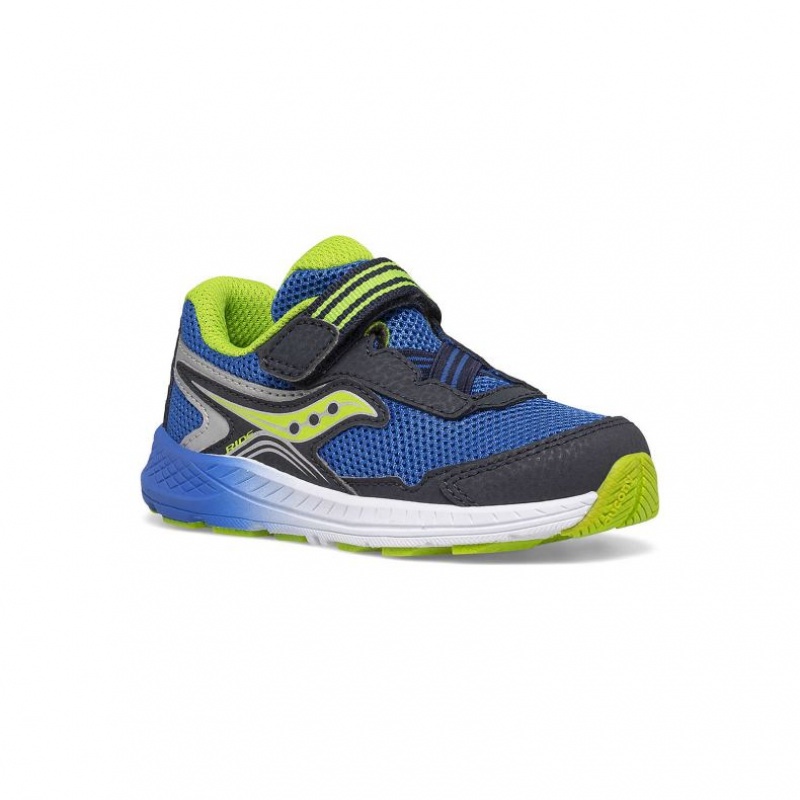 Sneakers Saucony Ride 10 Jr. Bambini Grandi Blu Marino Verdi | ROMA-PJGD