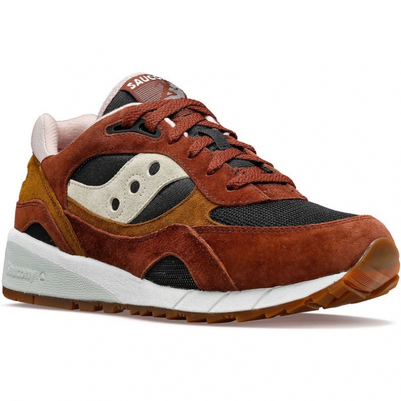 Sneakers Saucony Shadow 6000 Donna Marroni Nere | ITALIA-HRWK