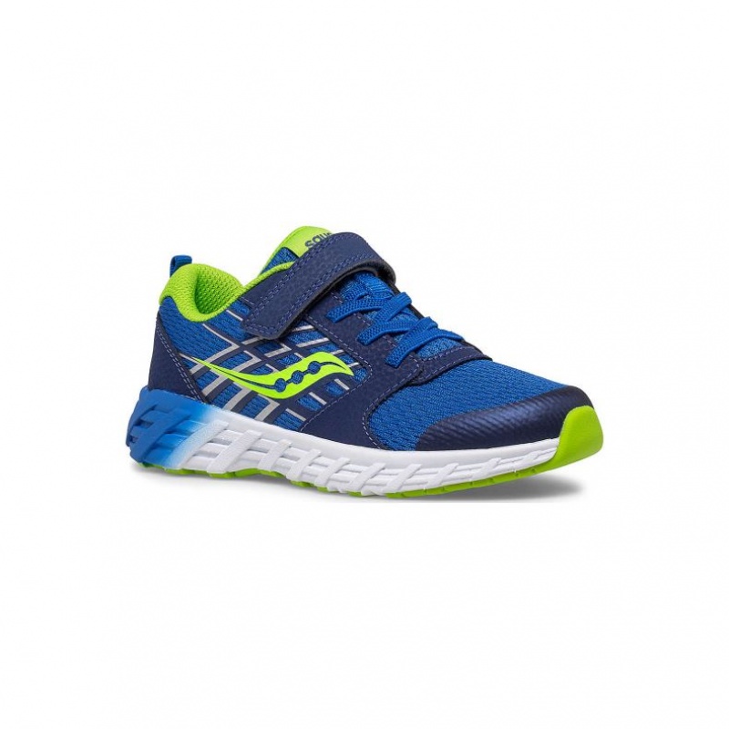 Sneakers Saucony Wind 2.0 A/C Bambini Grandi Blu | ROMA-YBHS