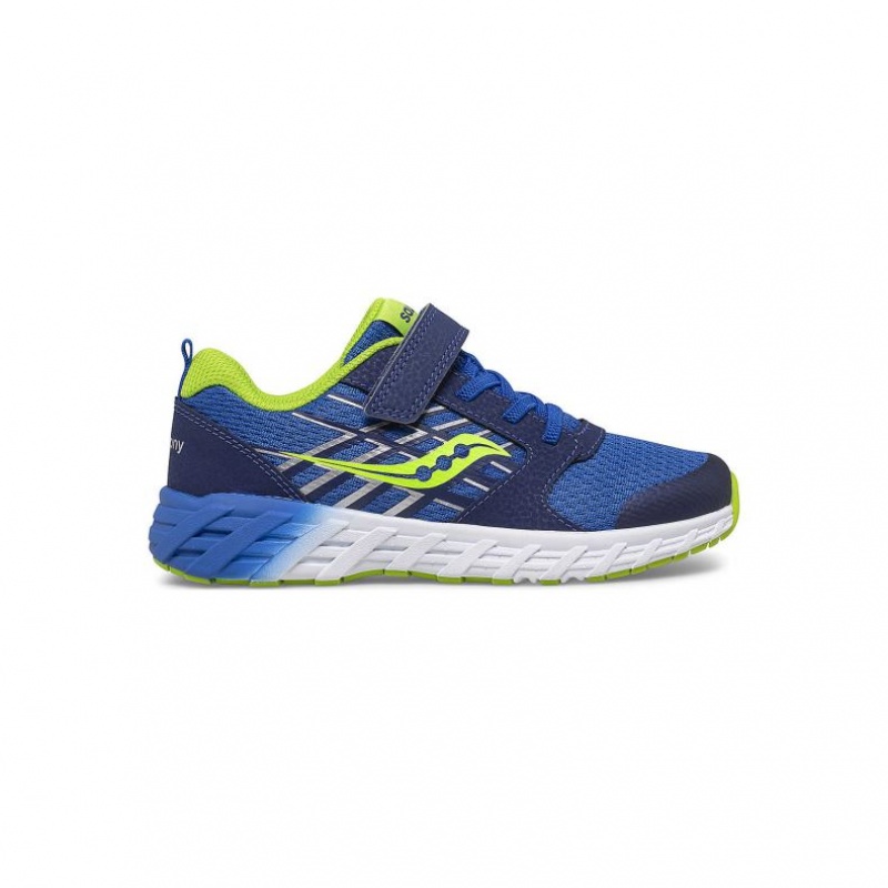 Sneakers Saucony Wind 2.0 A/C Bambini Grandi Blu | ROMA-YBHS