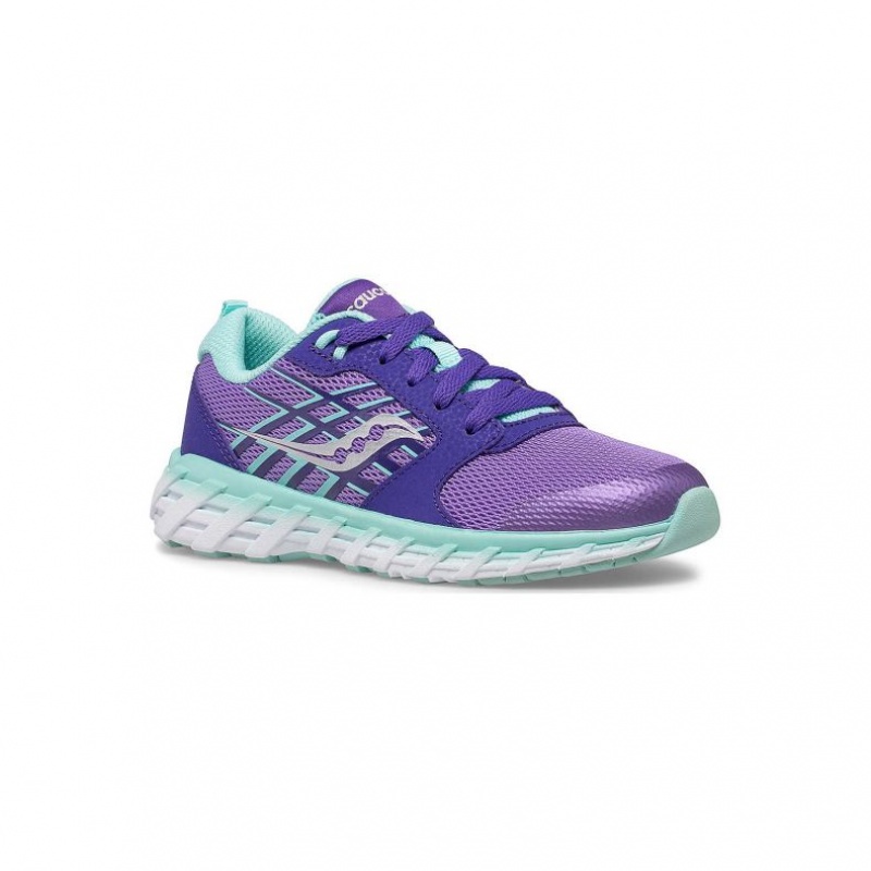 Sneakers Saucony Wind 2.0 Lace Bambini Grandi Viola | ROMA-GEJB