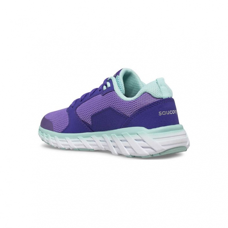 Sneakers Saucony Wind 2.0 Lace Bambini Grandi Viola | ROMA-GEJB